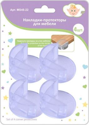 Набор накладок защитных для мебели Мультидом MS45-22 (4шт)