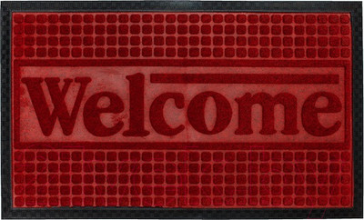 Коврик грязезащитный ComeForte Уют Классик 60x90 (бордовый)