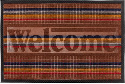 Коврик грязезащитный ComeForte Уют Мультиколор 45x75 (светло-коричневый)
