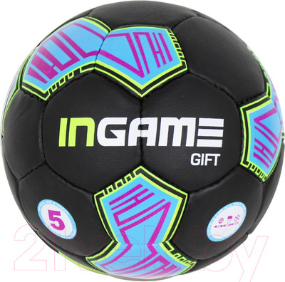 Футбольный мяч Ingame Gift IFB-108 (черный/синий/зеленый)