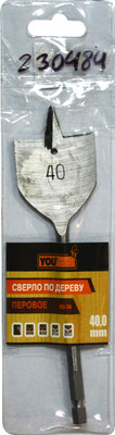 Сверло Yourtools 40мм По дереву Перовое