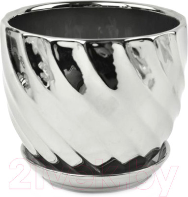 Кашпо Polnix 43.036.14 (серебристый)