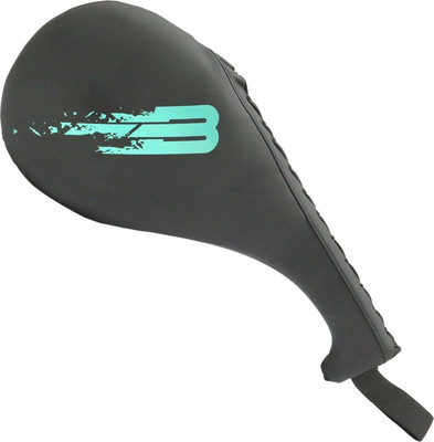 Боксерская лапа BoyBo Fire флекс (черный/голубой)