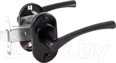 Защелка врезная Омега ЗЩ2.03 (черный)