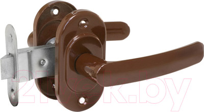 Защелка врезная Омега ЗЩ2.06 (коричневый)