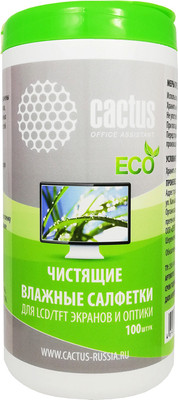 Салфетки для ухода за техникой Cactus CS-T1001E