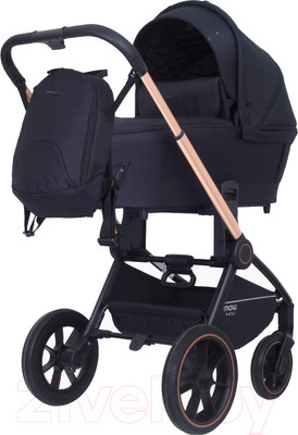 Детская универсальная коляска MOWbaby Zoom PU 2 в 1 / RA086 (Gold Black)