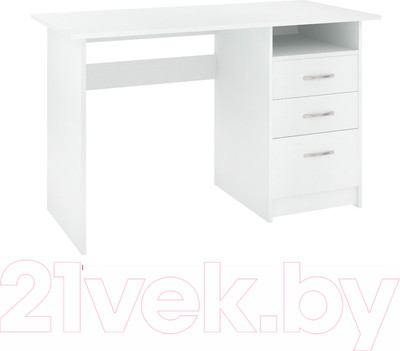 Письменный стол Кортекс-мебель Эльф 120-3ш (белый)