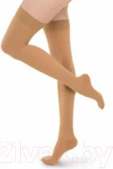 Чулки компрессионные Польза 4002 выше колена 1 кл.к. (р.3 (M), рост2, бежевый)