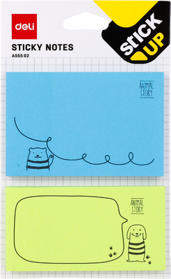 Блок для записей Deli A55502 (50л, 3 цвета)