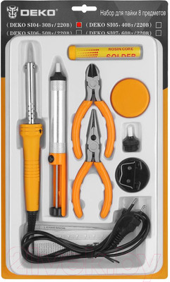 Паяльник электрический Deko SI04 SET 8 / 065-0561