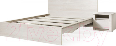 Двуспальная кровать Рэйгрупп РГK 175.4x79.9x204.2 / РГК BR (дуб бордолайт)