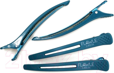 Набор зажимов для волос Flawle Sectioning 1.301.01 (темно-зеленый)
