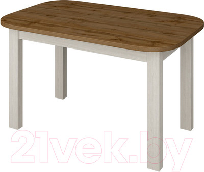 Обеденный стол Senira Р-02.06 (дуб вотан/белый)