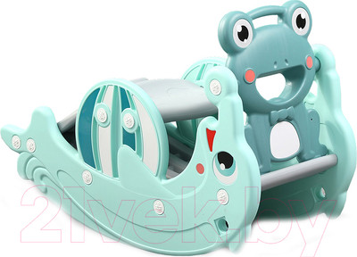 Качалка детская Perfetto Sport Дельфин / PS-037-М (ментол)