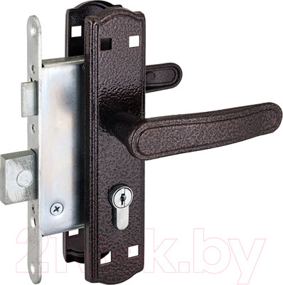 Замок врезной Омега ЗВ4-3-03-01 (медь)