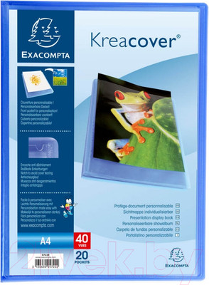 Папка для бумаг Exacompta Kreacover / 5722E (синий)