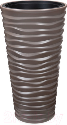 Кашпо Эльфпласт Sandy / EP576 (серо-коричневый)