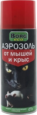 Средство для борьбы с вредителями Borg Eco аэрозоль от мышей и крыс (400мл)