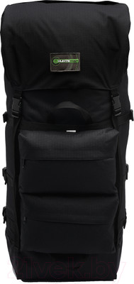 Рюкзак туристический Huntsman Пикбастон оксфорд/рип-стоп (100л, черный)