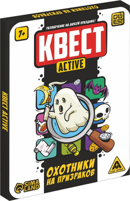 Настольная игра Лас Играс Квест-activ. Охотники на призраков / 6970400