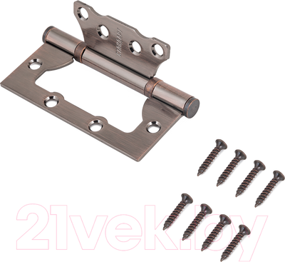 Петля дверная Стандарт 2BB АС 100x75x2.5 (медь)