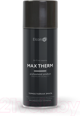 Эмаль Elcon Термостойкая (520мл, белый)