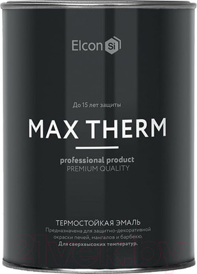 Эмаль Elcon Термостойкая 700C (400г, медь)