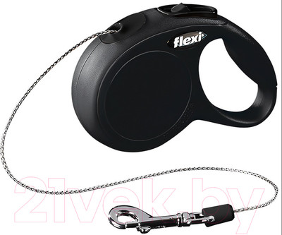 Поводок-рулетка Flexi New Classic Трос 8м / 22825 (M, черный)