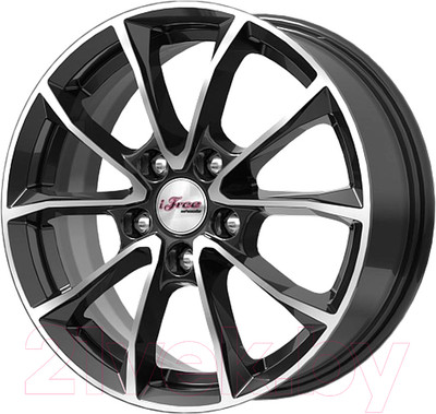 Литой диск iFree Джет 16x6.5" 5x112мм DIA 57.1мм ET 50мм Блэк джек