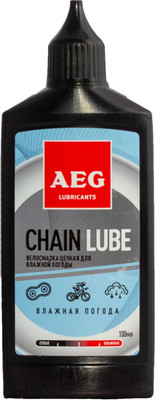 Смазка для велосипедной цепи AEG Powertools Влажная погода (100мл)