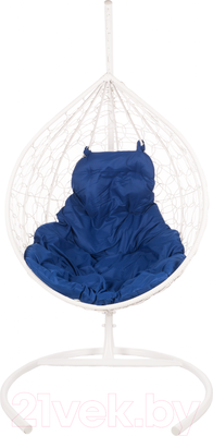 Кресло подвесное BiGarden Tropica White (синяя подушка)