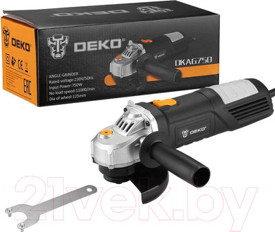 Угловая шлифовальная машина Deko DKAG750 / 063-4164