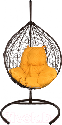 Кресло подвесное BiGarden Tropica Brown (оранжевая подушка)