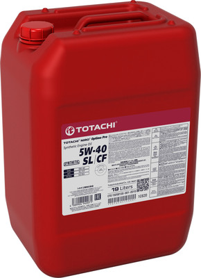 Моторное масло Totachi Niro Optima Pro Synthetic 5W40 SL/CF A3/B4 / 1C620 (19л)