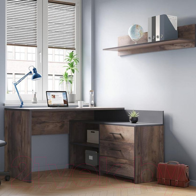 Письменный стол MySTAR Кросс 120.01.00 (таксус/графит)