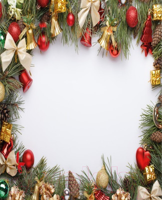 Скатерть JoyArty Праздничная рамка / tc_21453 (120x145)