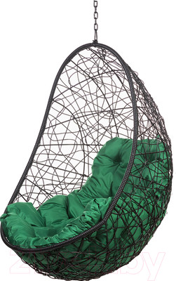 Кресло подвесное BiGarden Easy Black BS (без стойки,подушка зеленая)