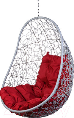 Кресло подвесное BiGarden Easy Gray BS (без стойки,подушка бордовая)
