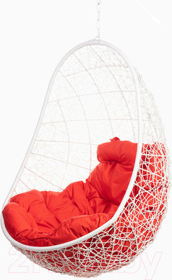 Кресло подвесное BiGarden Easy White BS (без стойки,подушка красная)