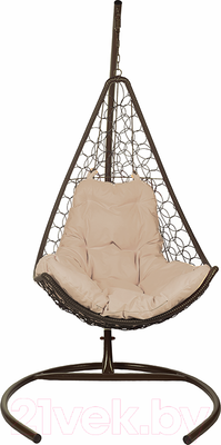 Кресло подвесное BiGarden Wind Brown (подушка бежевая)