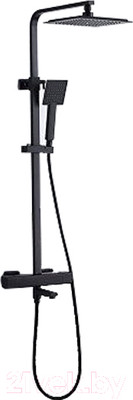 Душевая система со смесителем Ledeme L2424B (черный)