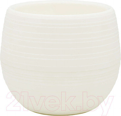 Вазон BOTANICA Bowl (10x8см, двойной, белый)
