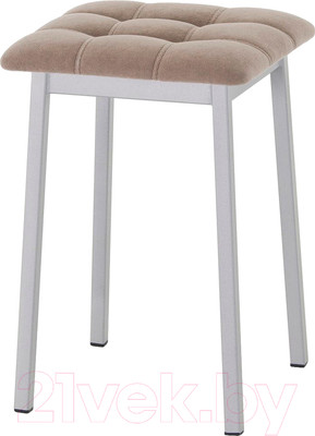 Табурет AMC Comfort 7.5.17 (ткань капучино/серебристый)