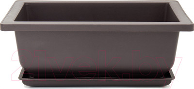 Вазон BOTANICA Bonsai + поддон (16.5x12.6см, коричневый)