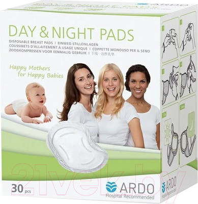 Прокладки для бюстгальтера ARDO Day&Night Pads 63.00.184 (30шт)