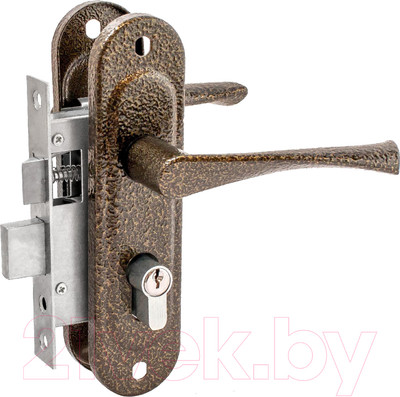Замок врезной Зенит ЗВ4-50.01 (бронза)