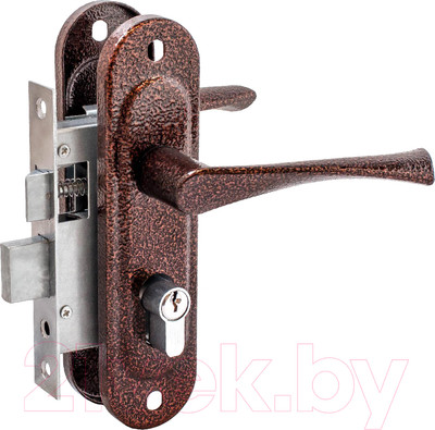 Замок врезной Зенит ЗВ4-50.01 (медь)