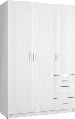 Шкаф Евва УН-03-01/B (белый)