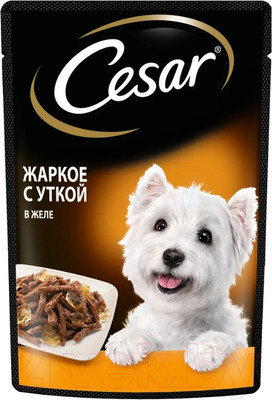 Влажный корм для собак Cesar Жаркое с уткой в желе (85г)